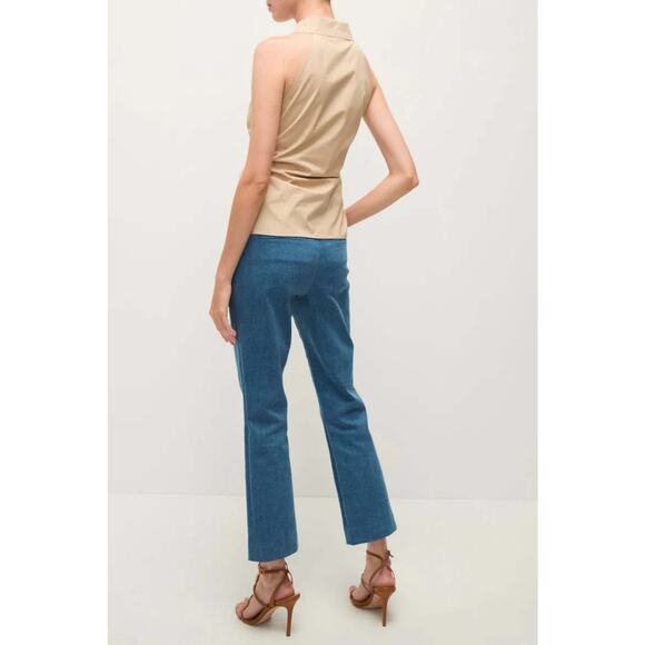 VERONICA BEARD Regina Sleeveless Button-Down Shirt 14 - Picture 4 of 9